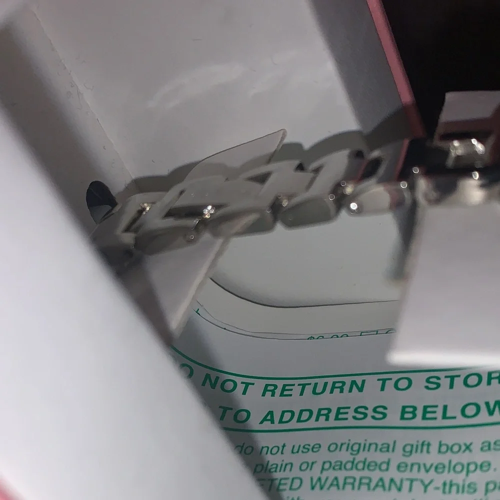 🆕-Juicy Couture Silver 🍸Martini Charm Bracelet Watch - Picture 8 of 13